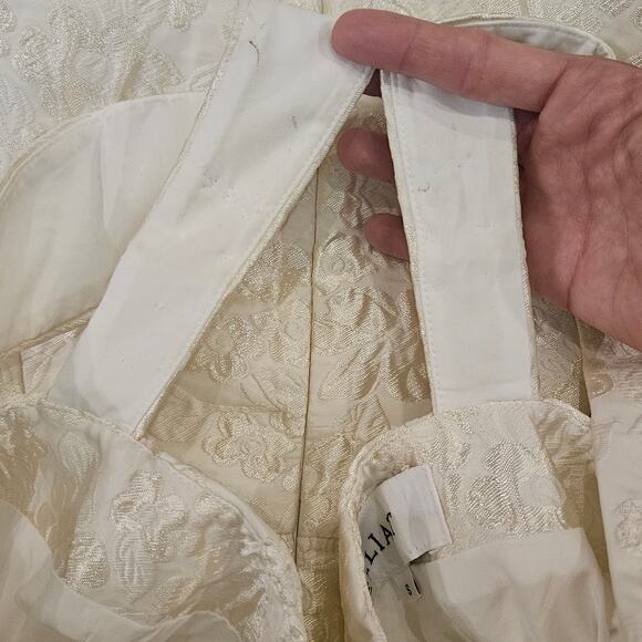 Elliatt Galadriel Jacquard Mini Dress Women’s S White Bridal Shower Engagement - Picture 11 of 16